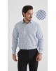 1506201-11 Chemise coupe droite à motifs - Blanc