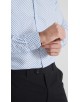 1506201-11 Chemise coupe droite à motifs - Blanc