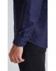 1506201-12 Chemise coupe droite à motifs - Marine