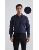 1506201-12 Chemise coupe droite à motifs - Marine