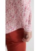 1506201-16 Chemise coupe droite à motifs - Rose