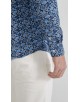 1506202-01 Chemise coupe droite à motifs - Bleu