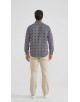 1506202-04 Chemise coupe droite à motifs - Marine