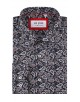 1506202-04 Chemise coupe droite à motifs - Marine