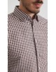 1506202-06 Chemise coupe droite à motifs - Marron