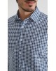 1506202-07 Chemise coupe droite à motifs - Blanc