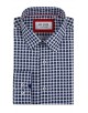 1506202-07 Chemise coupe droite à motifs - Blanc