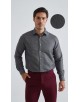 1506203-10 Chemise coupe droite à motifs - Noir