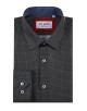 1506203-10 Chemise coupe droite à motifs - Noir