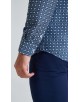 1506203-02 Chemise coupe droite à motifs - Marine