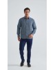 1506203-02 Chemise coupe droite à motifs - Marine