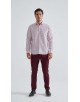 1506203-05 Chemise coupe droite à motifs - Rose