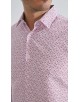 1506203-05 Chemise coupe droite à motifs - Rose