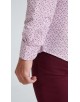 1506203-05 Chemise coupe droite à motifs - Rose