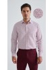 1506203-05 Chemise coupe droite à motifs - Rose