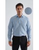 1506203-09 Chemise coupe droite à motifs - Bleu