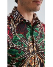1506208-05 Chemise coupe droite à motifs