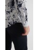 1506208-09 Chemise coupe droite à motifs - Marine