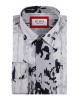 1506208-09 Chemise coupe droite à motifs - Marine