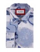 1506208-10 Chemise coupe droite à motifs - Blanc
