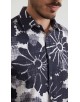 1506208-12 Chemise coupe droite à motifs - Marine