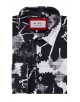 1506208-12 Chemise coupe droite à motifs - Marine