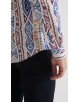 1506208-17 Chemise coupe droite à motifs - Multi