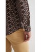 1506208-19 Chemise coupe droite à motifs - Multi