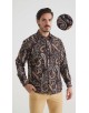 1506208-20 Chemise coupe droite à motifs - Multi