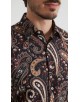 1506208-20 Chemise coupe droite à motifs - Multi