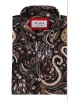 1506208-20 Chemise coupe droite à motifs - Multi