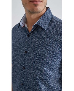 1506304-02 Patterned sleeveless shirt comfort fit - Navy