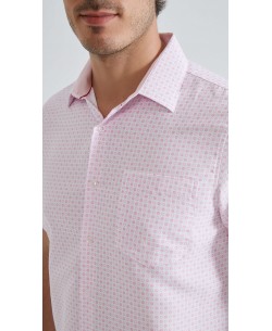 1506304-06 Patterned sleeveless shirt comfort fit - Pink
