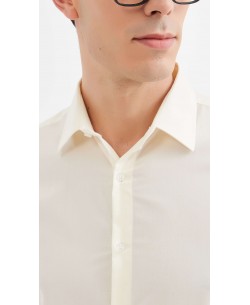 YE-215 Chemise ivoire coupe confort