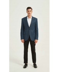 BLZ-009 Blazer with elbow pad - Navy