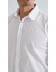 BM-05-1 Chemise blanche coupe droite à poignets mousquetaires