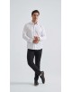 BM-05-1 Chemise blanche coupe droite à poignets mousquetaires