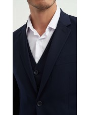 COS-H020  Costume 3 pcs (T46 à T58) - Marine