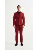 COS-H030 Costume 3 pcs (T46 à T58) - Rouge foncé