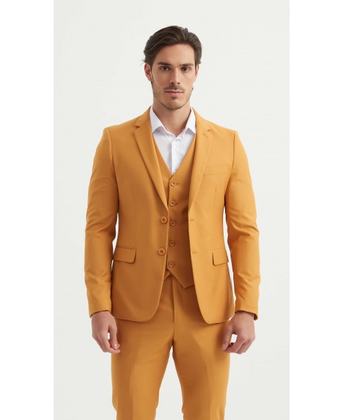 COS-H031M Costume 3 pcs (T46 à T58) - Moutarde