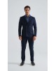COS-H050 Costume croisé 2 pièces (T46 à T58) - Marine