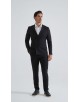 COS-H051 Costume croisé 2 pièces (T46 à T58) -  Noir