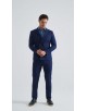 COS-H052 Costume croisé 2 pièces (T46 à T58) -  Bleu
