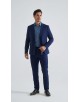 COS-H052 Costume croisé 2 pièces (T46 à T58) -  Bleu