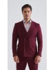 COS-H054 Costume croisé 2 pièces (T46 à T58) - Bordeaux