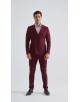 COS-H054 Costume croisé 2 pièces (T46 à T58) - Bordeaux