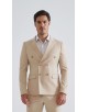 COS-H055 Costume croisé 2 pièces (T46 à T58) - Beige