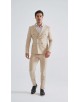 COS-H055 Costume croisé 2 pièces (T46 à T58) - Beige