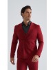 COS-H058 Costume croisé 2 pièces (T46 à T58) - Rouge