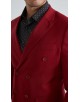 COS-H058 Costume croisé 2 pièces (T46 à T58) - Rouge